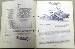 1900 Frost & Wood Annual Catalog of Harvesting