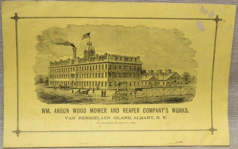 1879 Wm. Anson Wood's Improved Mowers and