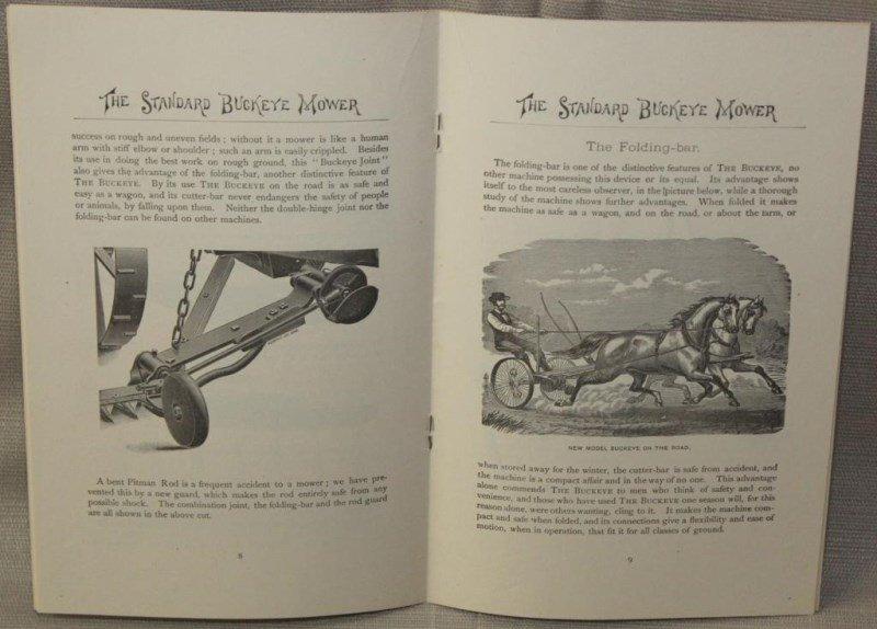 1890 Standard Worcester Buckeye Mower catalog,