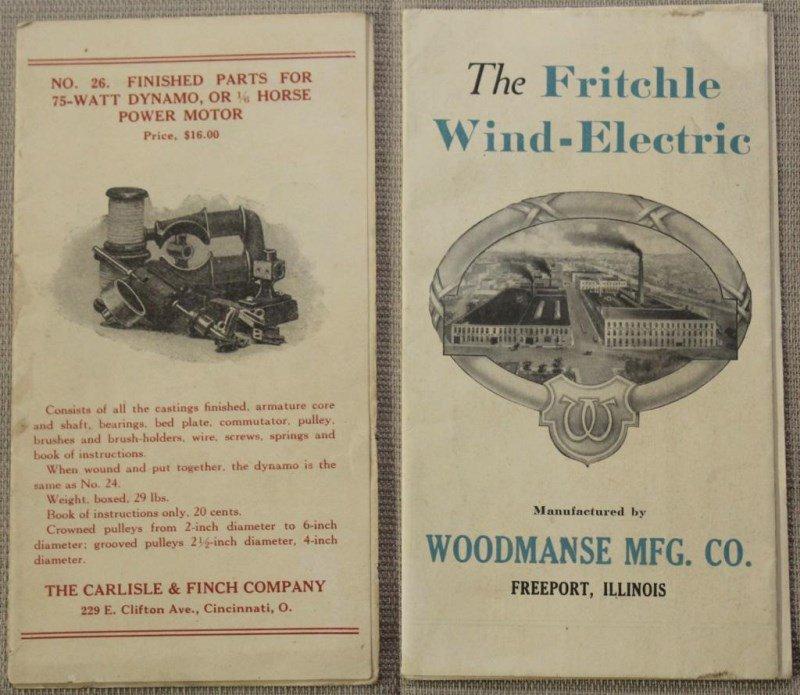 3 pcs -- 1901 Bulletin No. 12 - Crocker-Wheeler