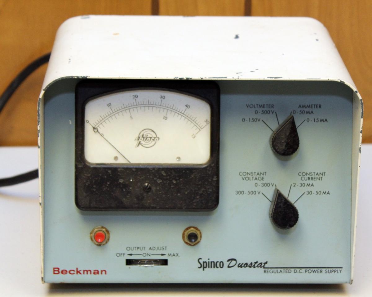 (2) power supply machines, (1) Beckman Spinco