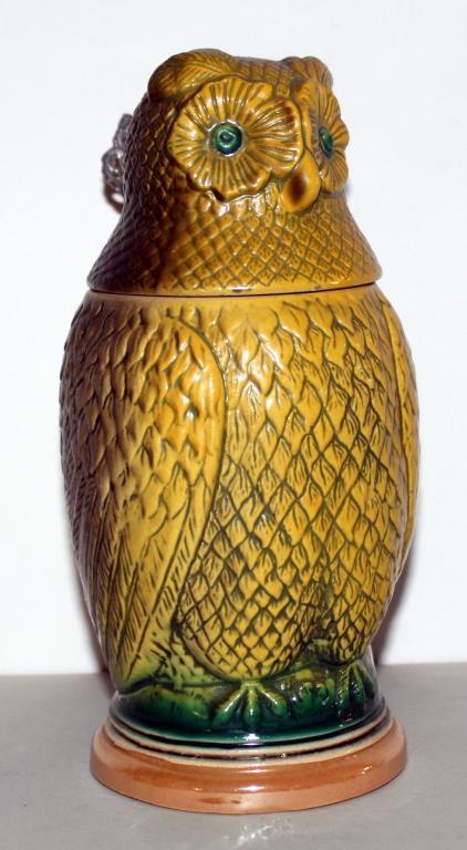 German figural stein Owl "Germany 740"; 8" high