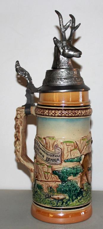 "Neuweiler" stein pronghorn antelope 11" high"