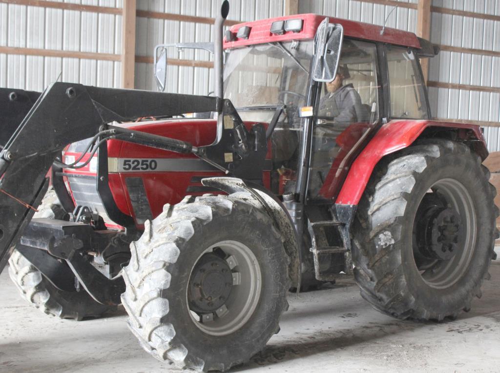 Case-IH 5250 Maxuum 4 WD cab tractor with Quicke loader, frt & rear 3 pt.,