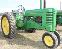 1949 JD A tractor, new paint, Serial No. 626340