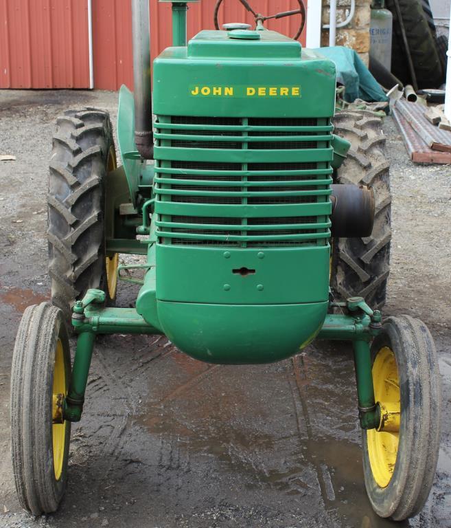 1944 JD LA tractor, Serial No. 8080