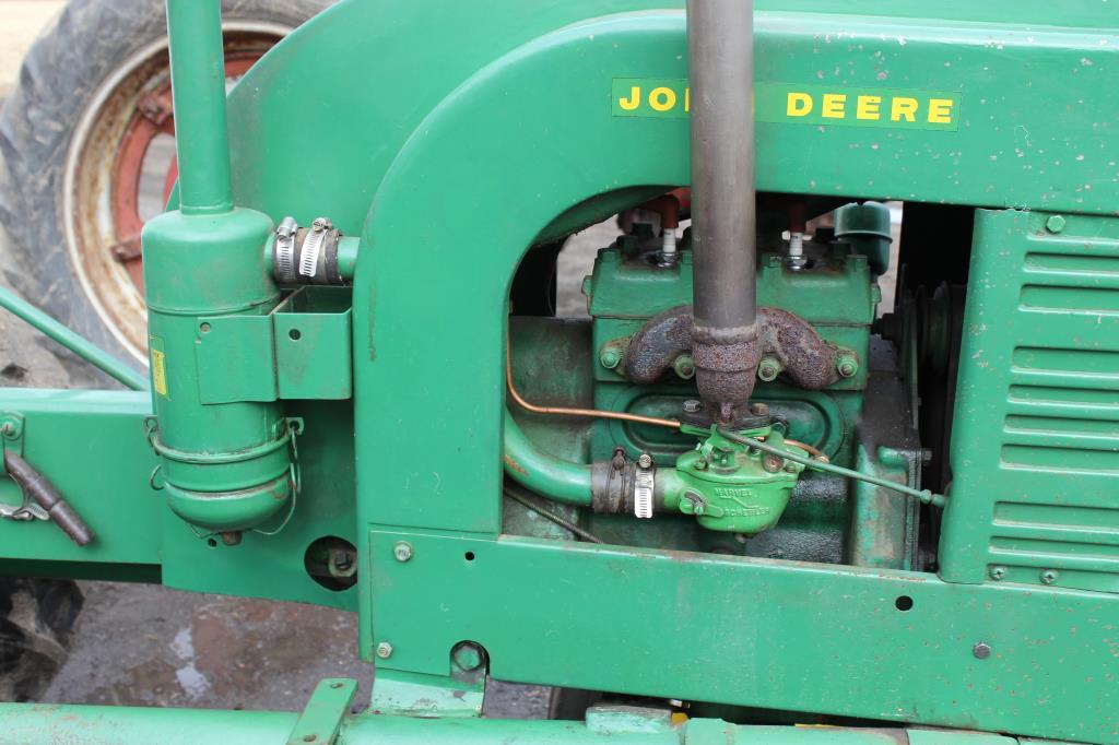 1944 JD LA tractor, Serial No. 8080