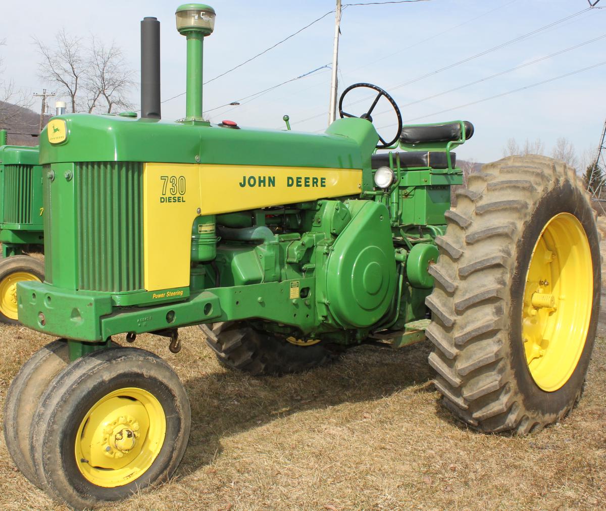 1960 JD 730 Diesel Row-Crop tractor, starting engine, excellent condition,