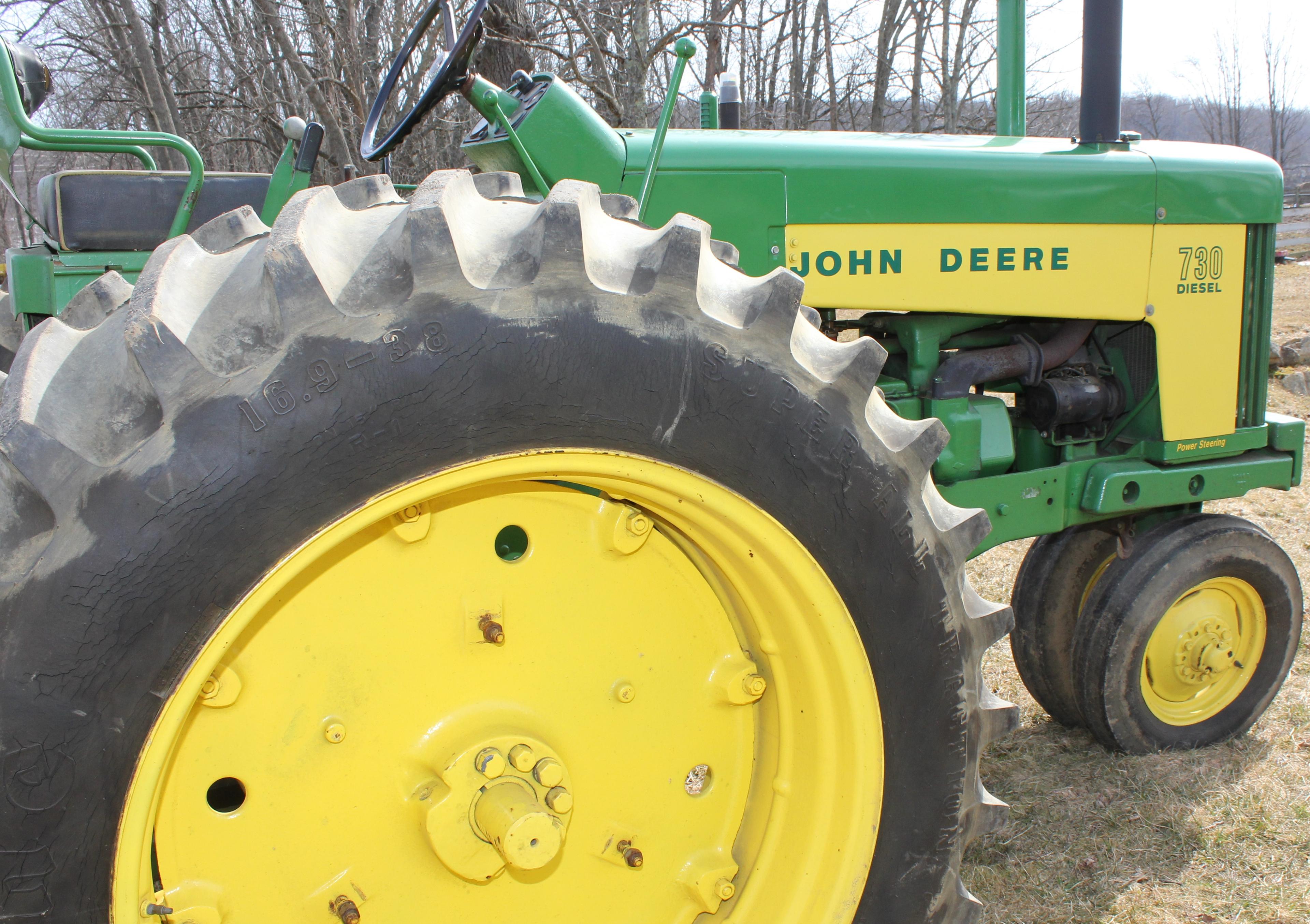 1960 JD 730 Diesel Row-Crop tractor, starting engine, excellent condition,