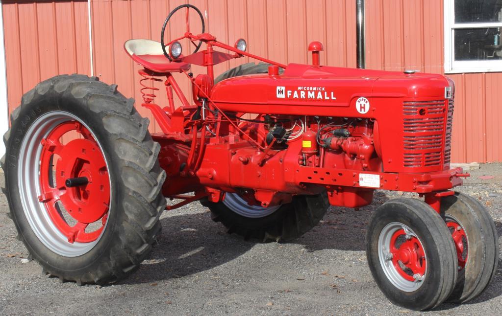 1953 Farmall Super H tractor, new paint, Serial No. 17986