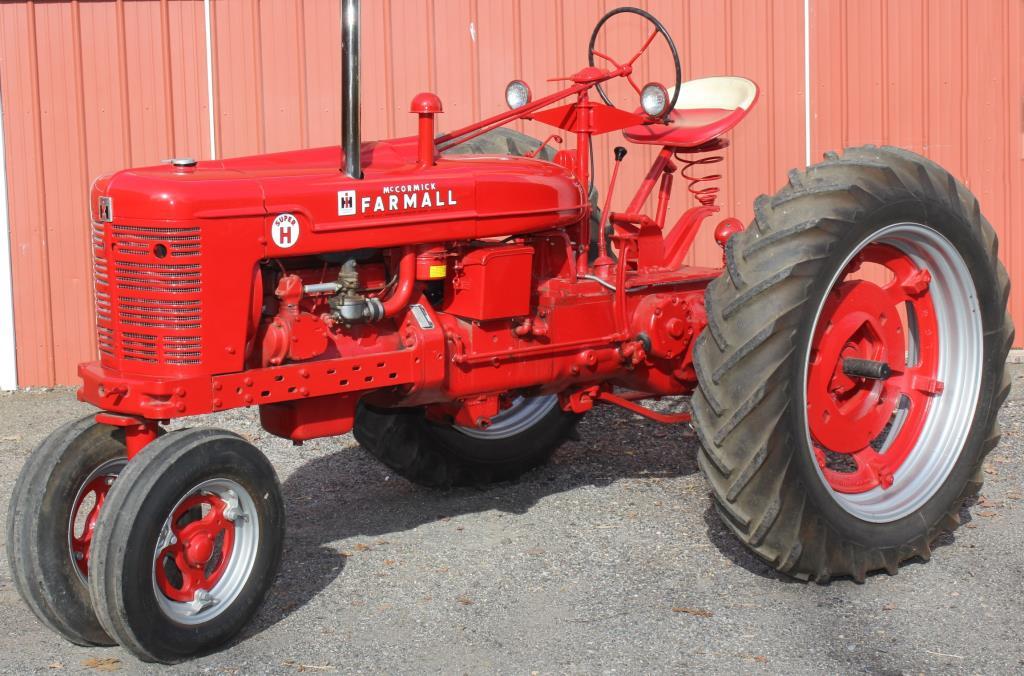 1953 Farmall Super H tractor, new paint, Serial No. 17986