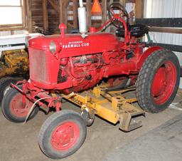 1951 Farmall Cub tractor with Woods belly mower, Serial No. 12586