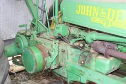 1936 JD B tractor, unstyled, Serial No. 19136