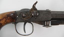 *Unknown British Smith's Patent, Cased under hammer pistol carbine