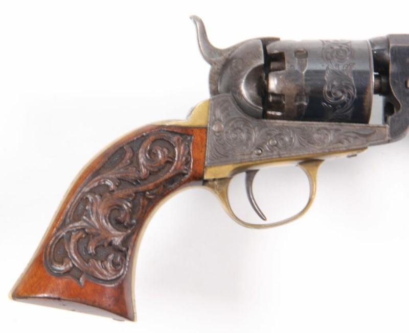 *Belgium Colt Brevete, Cased Engraved Model 1851,