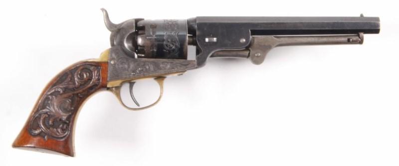 *Belgium Colt Brevete, Cased Engraved Model 1851,