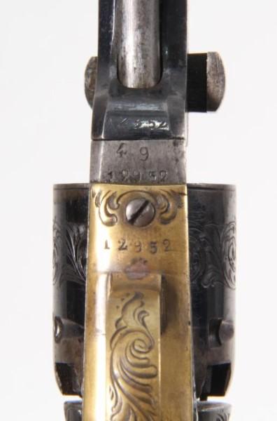 *Belgium Colt Brevete, Cased Engraved Model 1851,