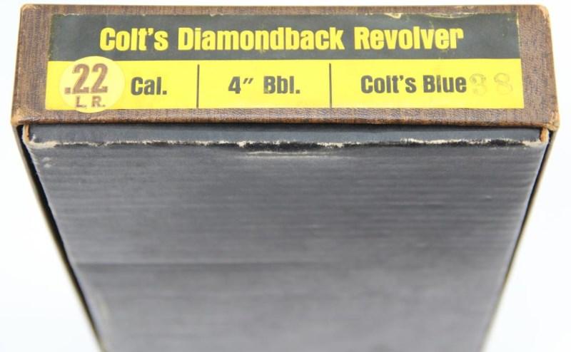 Colt, Diamondback Model, .22 LR, s/n D25189, revolver, brl length 4", double action