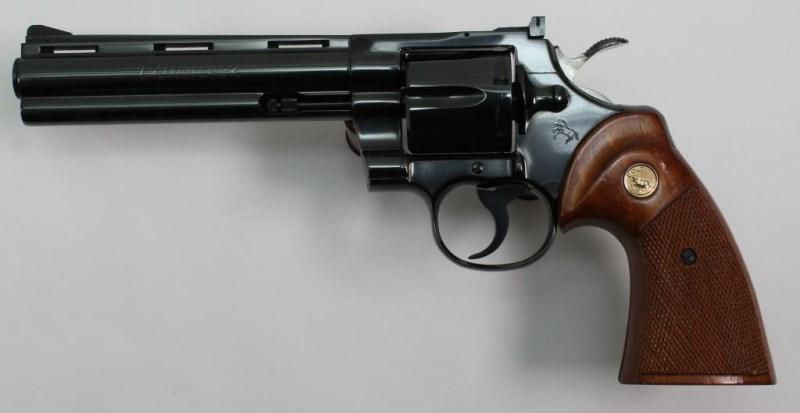 Colt, Python, .357 Magnum, revolver, brl length 6", double action,