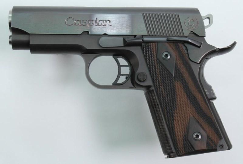 Caspian, 1911 Officer's Model Concealed Carry, .45 ACP, pistol, brl length 3.5", semi auto,