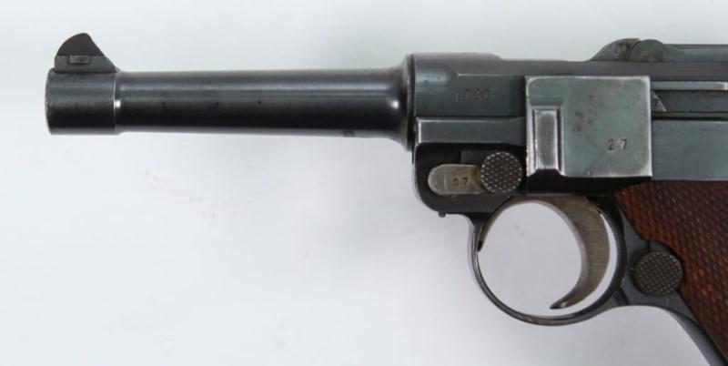 DWM, 1918 German Military Contract P O8 Luger, 9 mm, pistol, brl length 4", semi auto