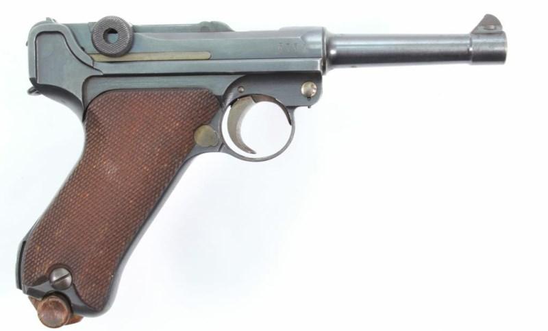 DWM, 1918 German Military Contract P O8 Luger, 9 mm, pistol, brl length 4", semi auto