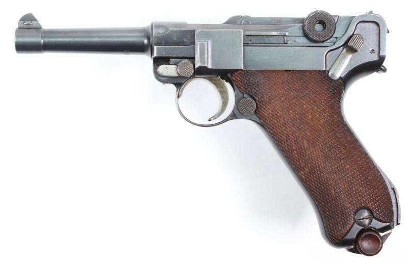 DWM, P 08 Commercial Luger, 7.65mm, pistol, brl length 4", semi auto,