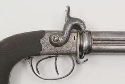 *Cased Mills & Son-London, Swivel Barrel Pepperbox