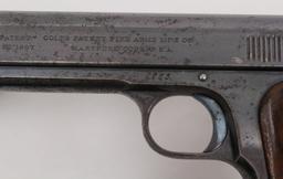 Colt, Model 1900 Automatic Pistol Sight Safety, .38 Colt auto,