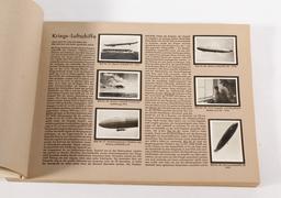 German cigarette book on Zeppelins