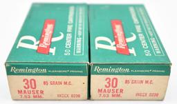 30 Mauser 7.63 mm ammunition - (2) boxes