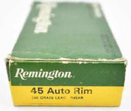 .45 Auto Rim ammunition - (1) box Remington