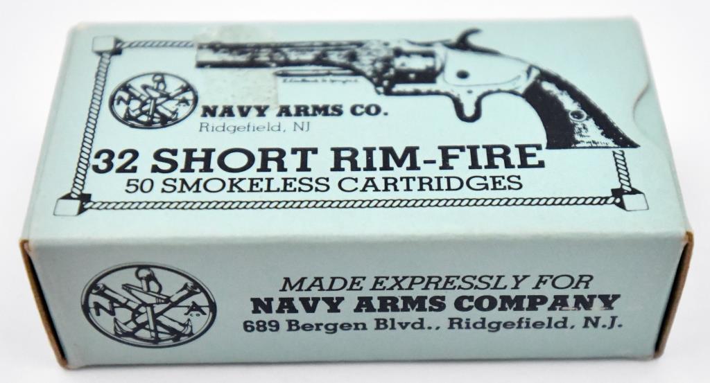 .32 Short Rim-Fire ammunition - (1) box Navy Arms