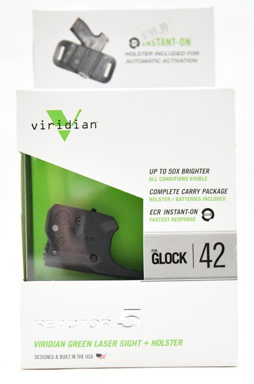 Glock 42 Viridian Reactor 5 green laser sight and
