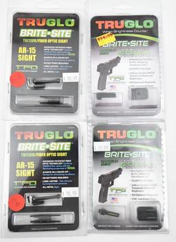 (4) Tru Glo Brite-Sites, two are AR-15, one