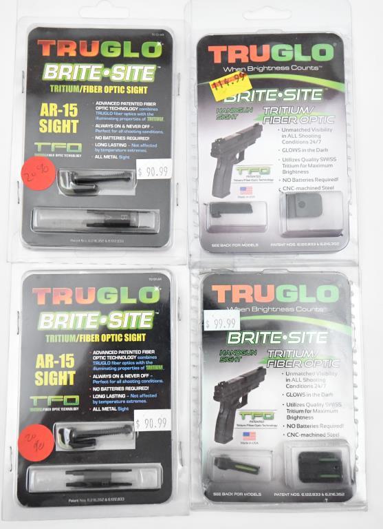 (4) Tru Glo Brite-Sites, two are AR-15, one