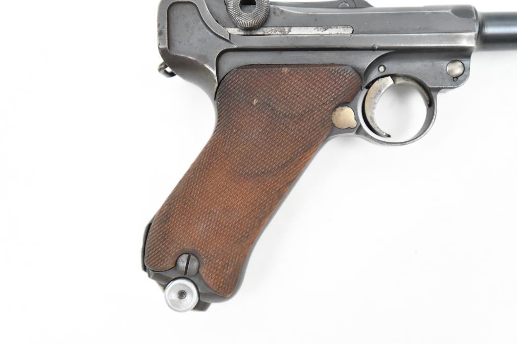Unknown Manufacture, P-08 Luger 1912 British Proof, 9mm, s/n 9407, pistol, brl length 6"