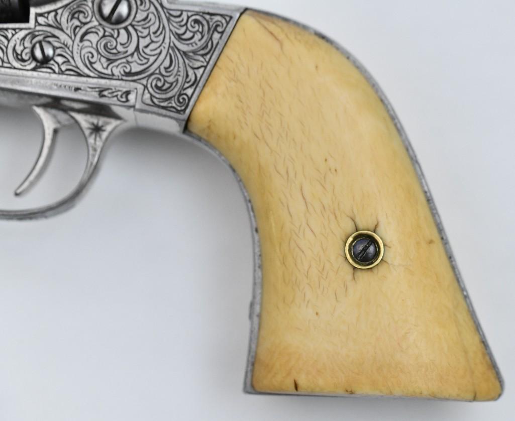 *Engraved E. Remington & Sons, single action revolver.