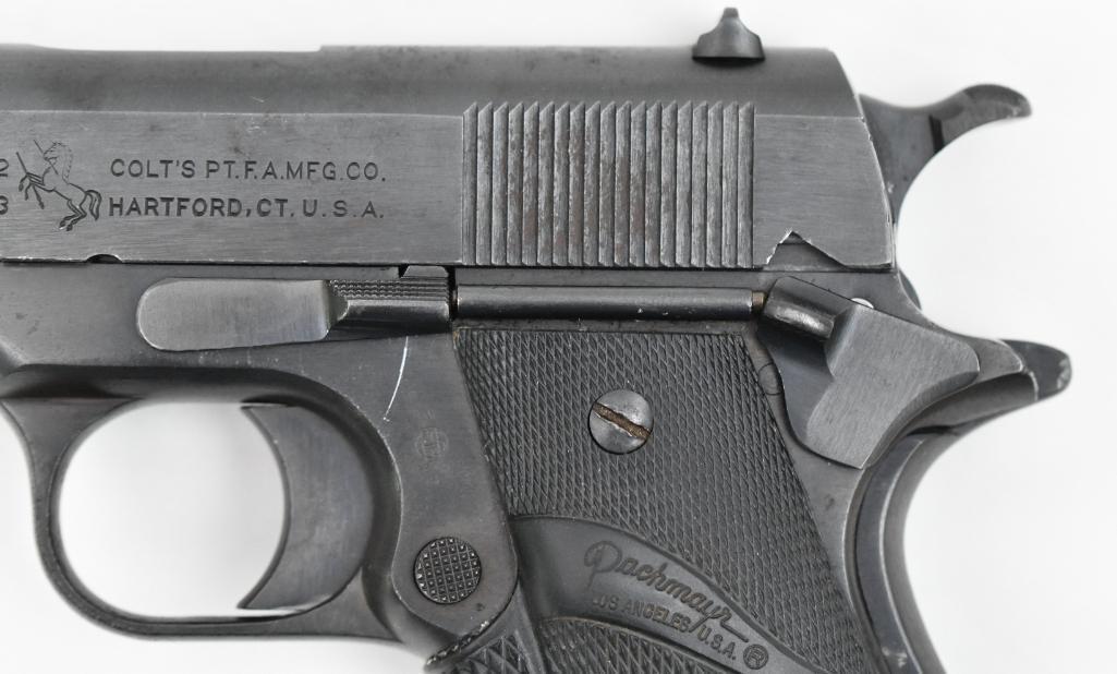 Colt Model of 1911 U.S. Army semi-auto pistol.