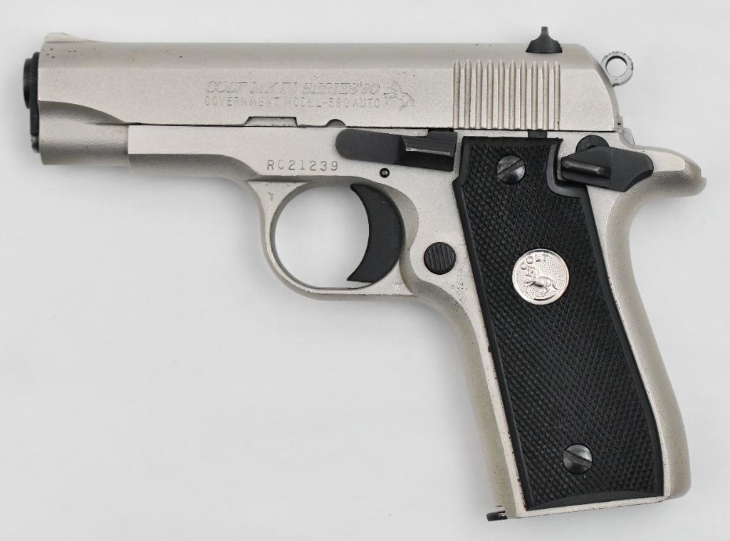 Colt MK IV/Series '80 Government Model semi-auto pistol.