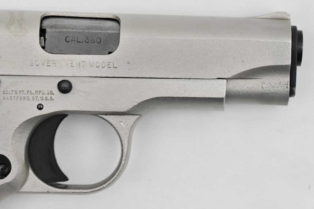 Colt MK IV/Series '80 Government Model semi-auto pistol.