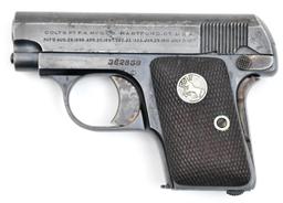 Colt Hammerless Model 1908 semi-auto pistol