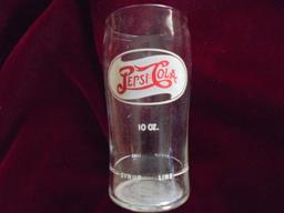 OLD 10 OZ SODA FOUNTAIN GLASS WITH "SYRUP LINE" FOR MIXING