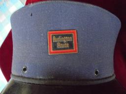 OLD FELT 'BURLINGTON ROUTE' RAILROAD HAT-FAIRLY NICE