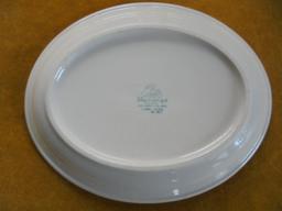 VINTAGE OVAL 8 1/2 INCH SIDE PLATE FROM "NORTHERN PACIFIC RAILWAY"-QUITE NICE