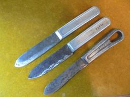 3 OLD "US" MARKED KNIVES FROM A MESS KIT