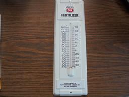 OLD METAL "PHILLIPS 66" FERTILIZER ADVERTISING THERMOMETER