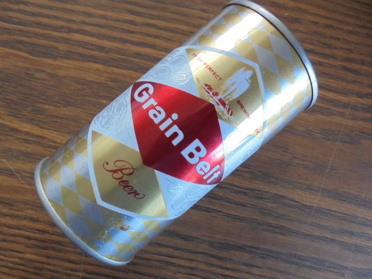 OLD GRAIN BELT BEER CAN SAVINGS COIN BANK-QUITE GOOD