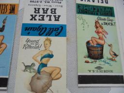 1952 SALES SAMPLE OF "GLAMOUR GIRLS" MATCH BOOK COVERS-NEAT EXAMPLES