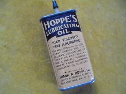 VINTAGE "HOPPE'S LUBRICATING OIL" ADVERTISING TIN